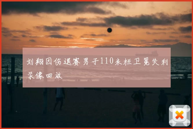 刘翔因伤退赛男子110米栏卫冕失利录像回放